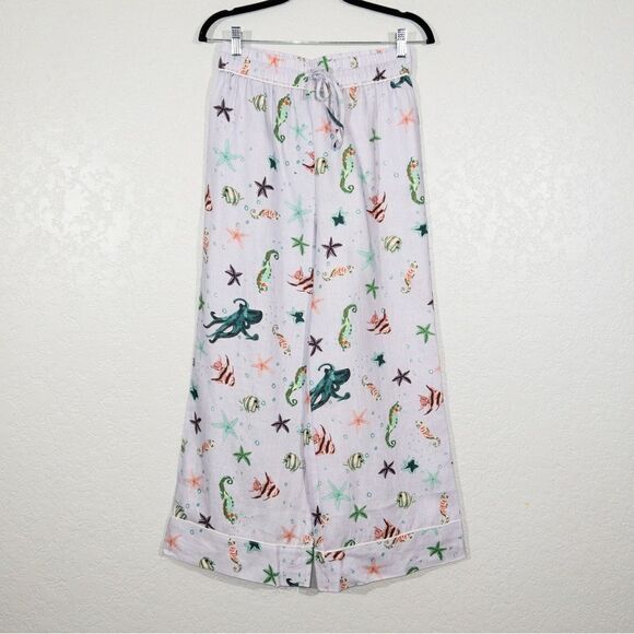 NWT Hill House Purple The Skylar Pant Sea Creatures Size Small - Picture 3 of 10